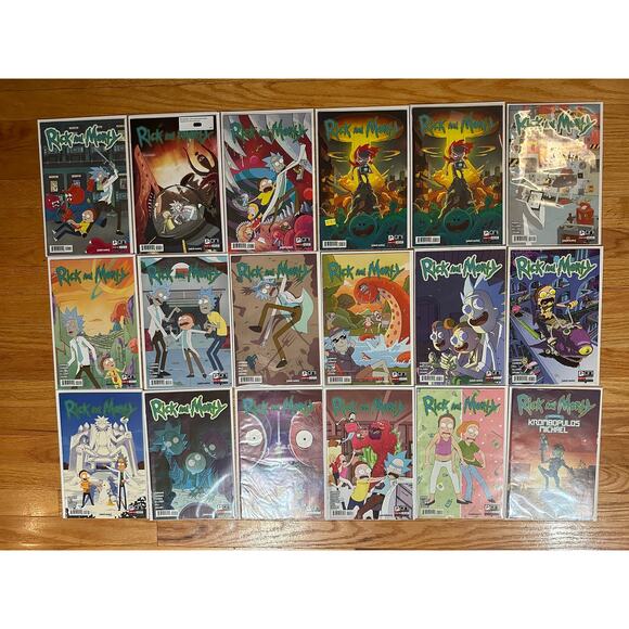 RICK AND MORTY LOT 18 COMICS - 2015 FIRST PRINT 1 to 11